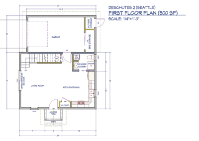 SKYDADU – Seattle’s leading DADU design and permitting expert helping homeowners build legal, income-generating backyard homes. DADU Example Floor Plan