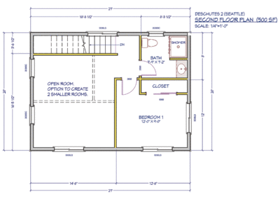 SKYDADU – Seattle’s leading DADU design and permitting expert helping homeowners build legal, income-generating backyard homes. DADU Example Floor Plan