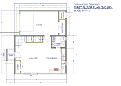 SKYDADU – Seattle’s leading DADU design and permitting expert helping homeowners build legal, income-generating backyard homes. DADU Example Floor Plan