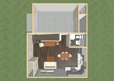 SKYDADU – Seattle’s leading DADU design and permitting expert helping homeowners build legal, income-generating backyard homes. DADU Example Floor Plan